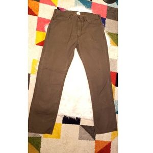 DOCKERS men's 34x32 brown straight fit pants